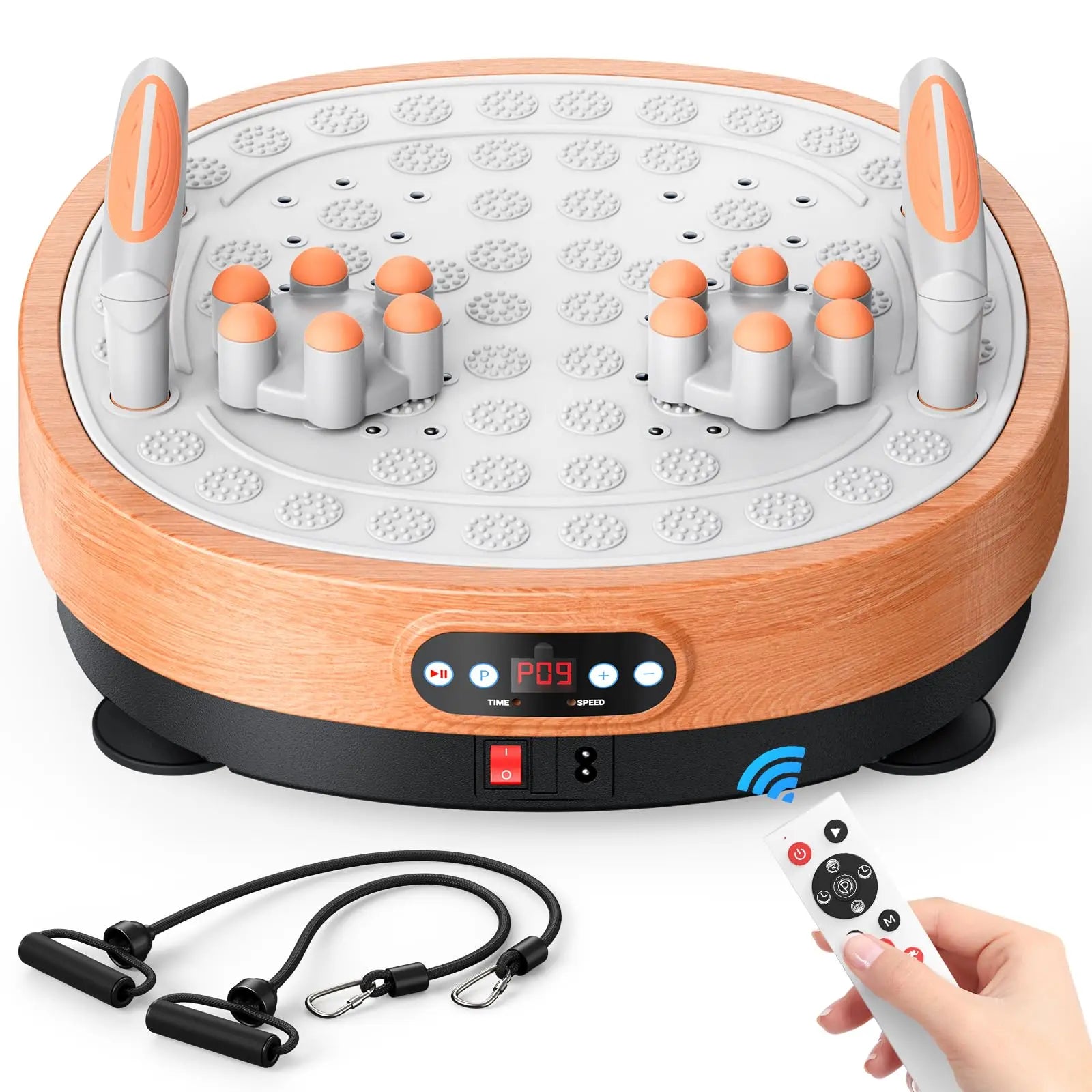 2442K Color Vibration Plate Exercise Machine – 99 Levels & Foot Massage