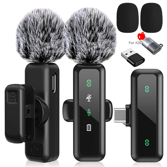 Wireless USB-C Lavalier Microphone – Noise Reduction Kit - EverGrowMarkeplace