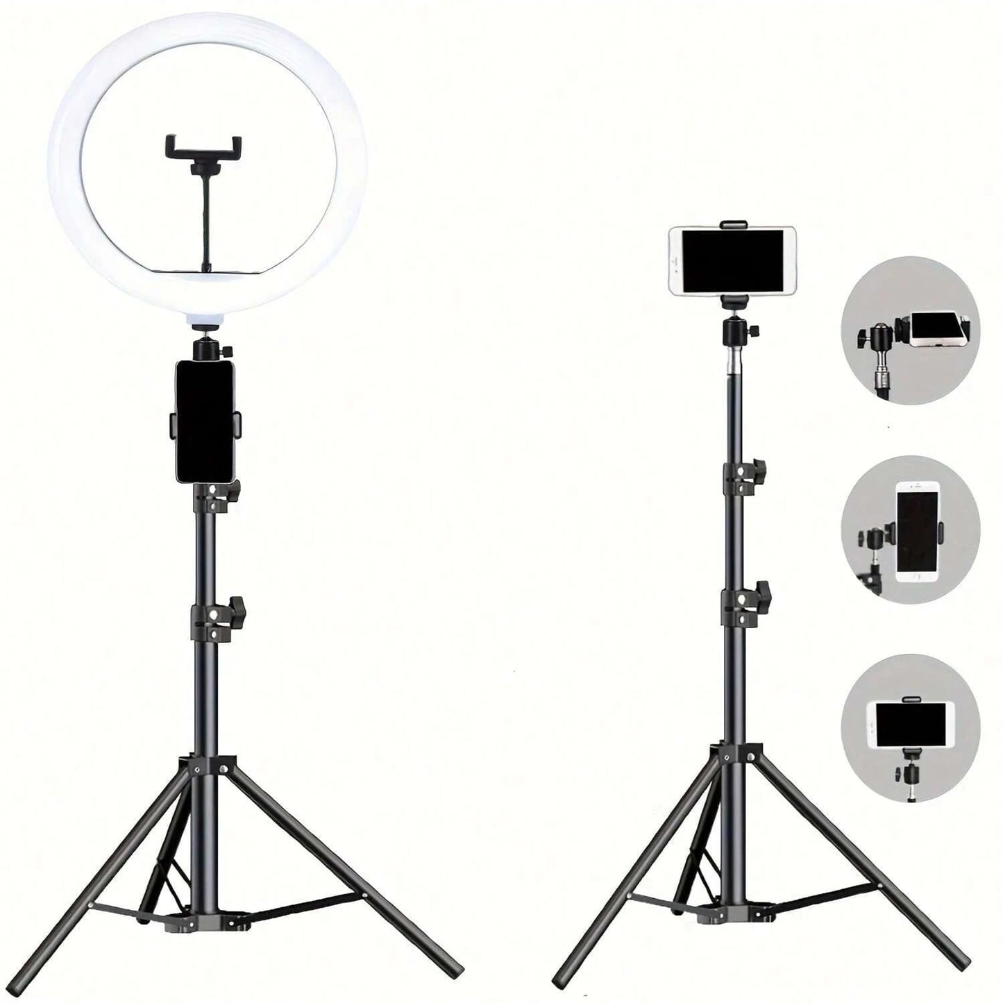 10-Inch LED Selfie Ring Light with Tripod Stand - EverGrowMarkeplace