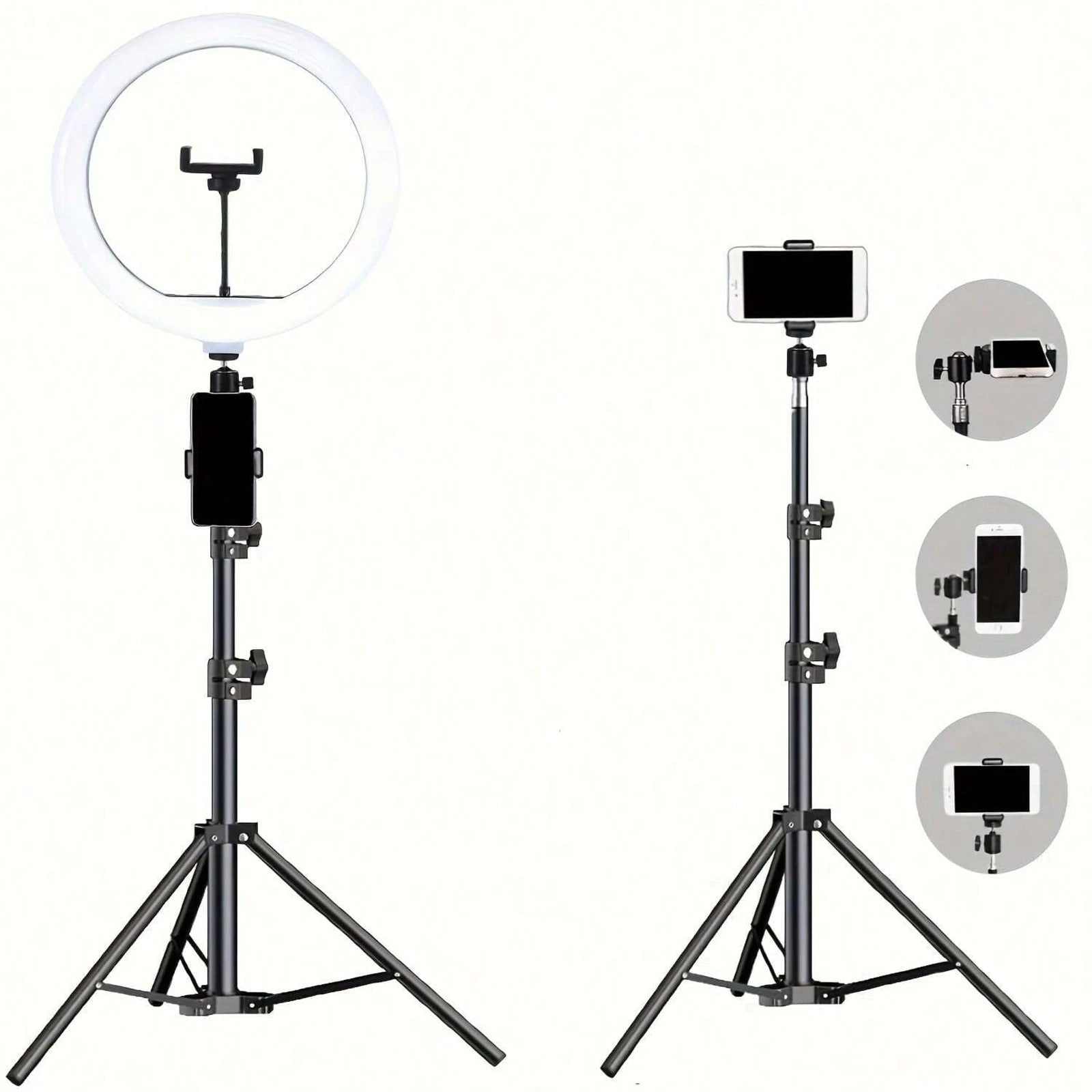 10-Inch LED Selfie Ring Light with Tripod Stand - EverGrowMarkeplace
