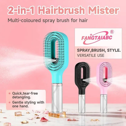 2-in-1 Spray Bottle Hairbrush Comb For Easy Styling