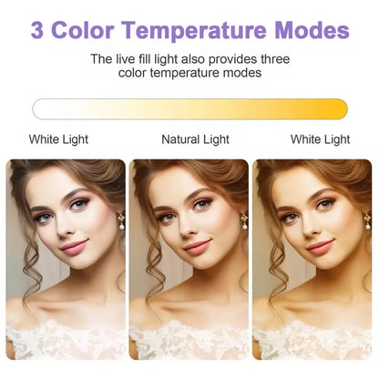 11-Inch LED Video Panel Light – Adjustable Color & Brightness