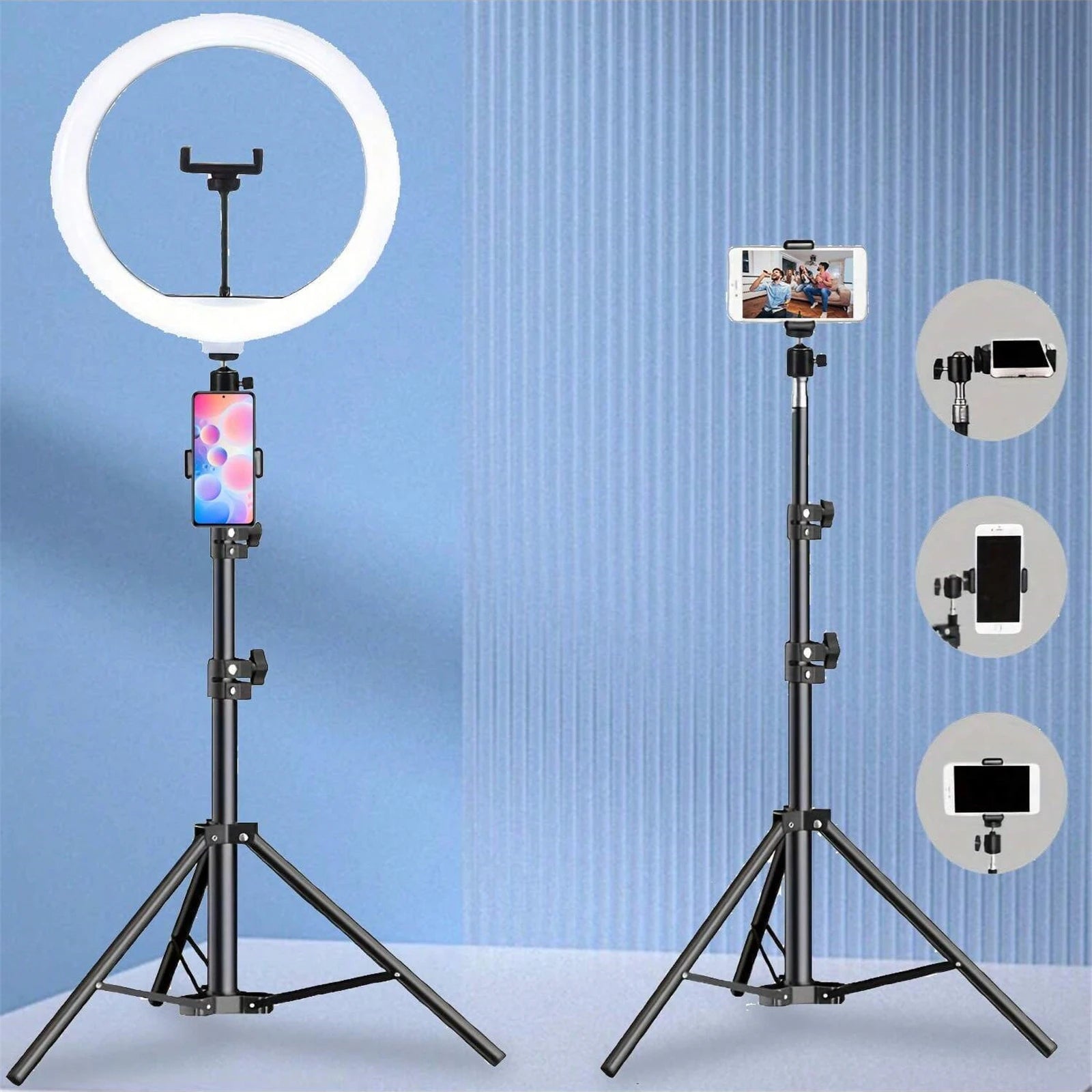 10-Inch LED Selfie Ring Light with Tripod Stand - EverGrowMarkeplace