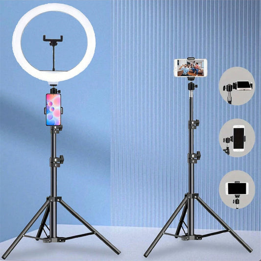 10-Inch LED Selfie Ring Light with Tripod Stand - EverGrowMarkeplace