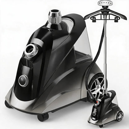 1500W Standing Garment Steamer – 2.8L Tank, 80-Min Steam - EverGrowMarkeplace