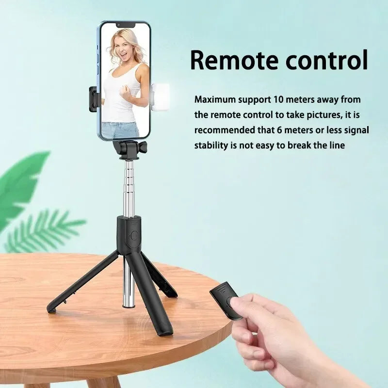 Bluetooth Selfie Stick Tripod with Wireless Remote - EverGrowMarkeplace