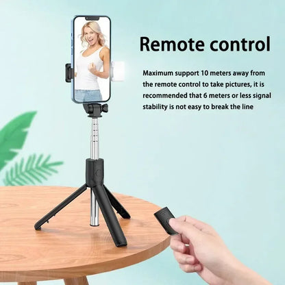 Bluetooth Selfie Stick Tripod with Wireless Remote - EverGrowMarkeplace