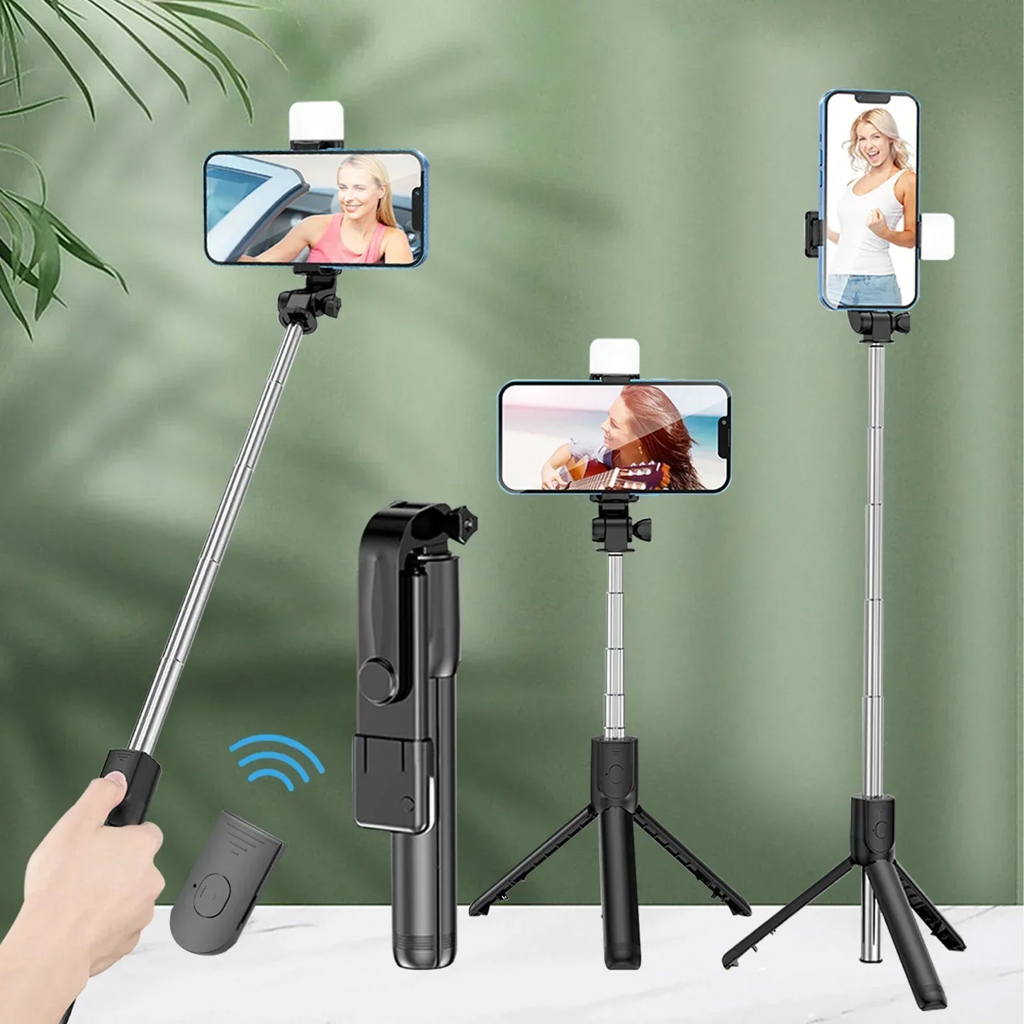 Bluetooth Selfie Stick Tripod with Wireless Remote - EverGrowMarkeplace
