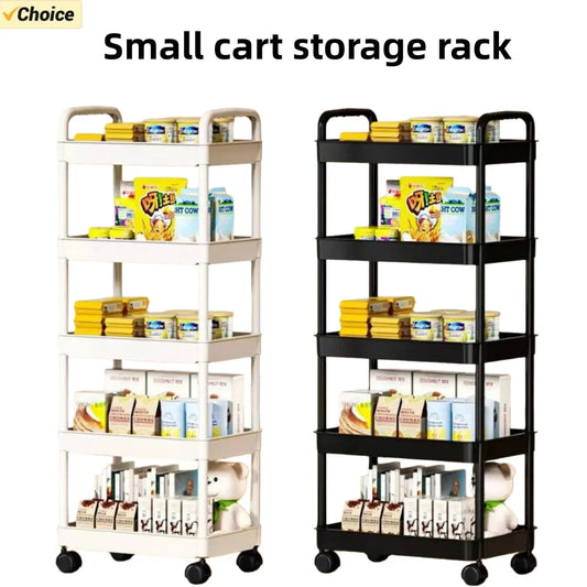 5-Layer Kitchen Storage Trolley Cart – 360° Rolling Rack